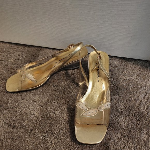 Gold Dress Sandals - Picture 1 of 1